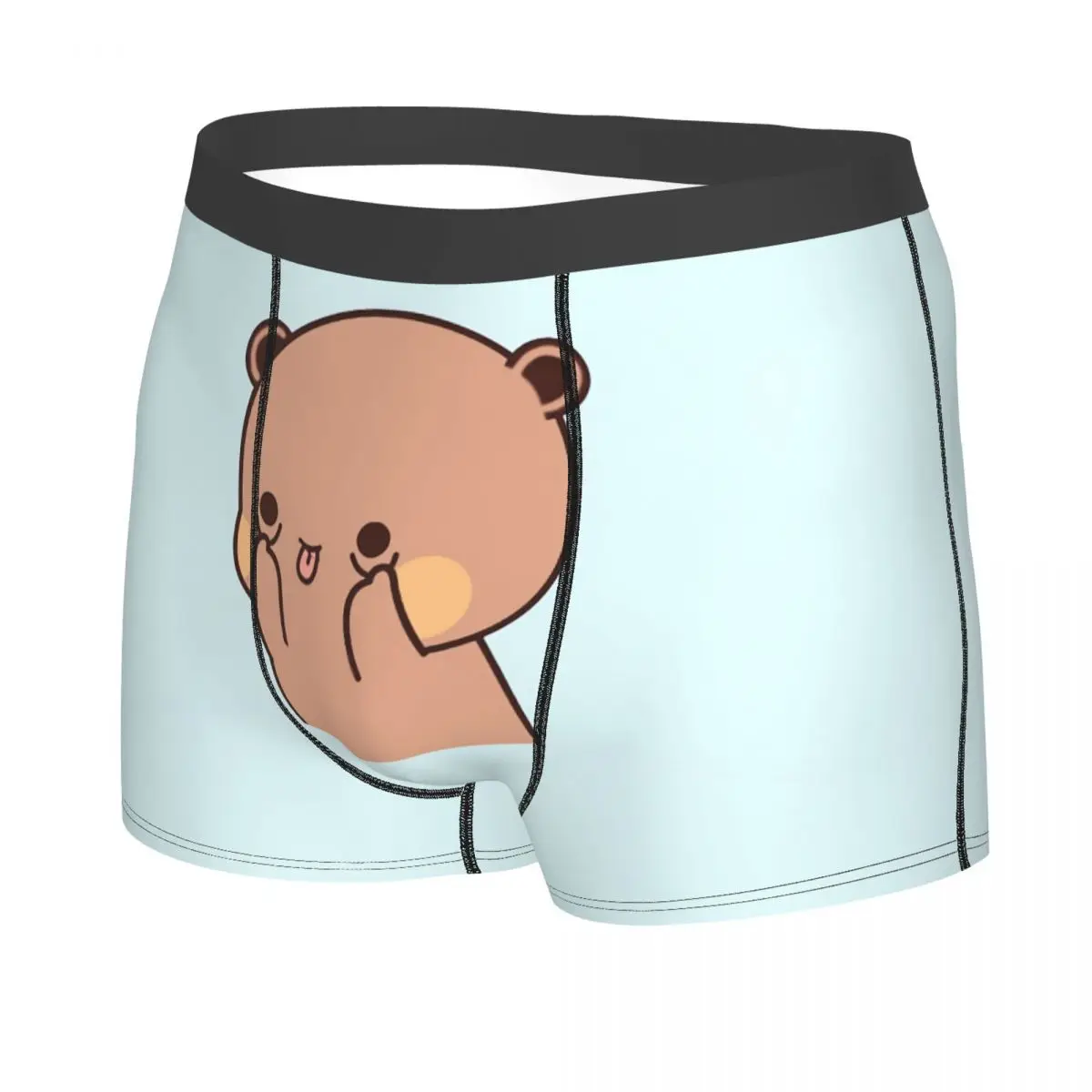 Bubu Dudu – Boxer visage drôle pour homme, culotte très respirante, short imprimé de haute qualité, idée cadeau