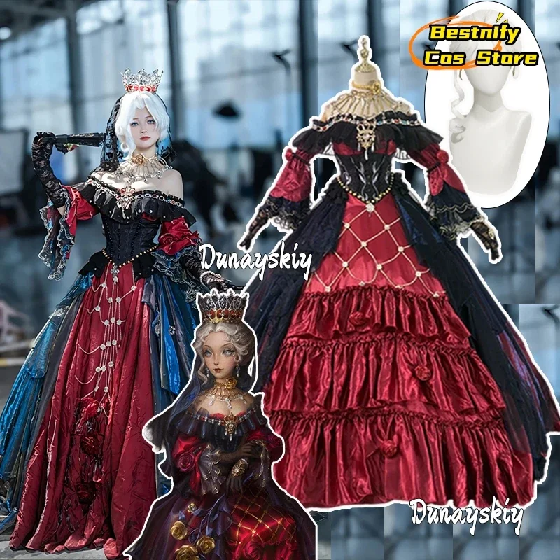 

CosplayMrs.Red Bloody Queen Cosplay Costume Game Identity V Bloody Queen False Hope Role-play Princess Lolita Dress Anime Outfit