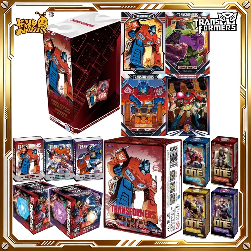 KAYOU Transformers Cards Platinum Vol.1 English Version Hobby Anime Trading Card Game Birthday Holiday Toys Gifts for Kids