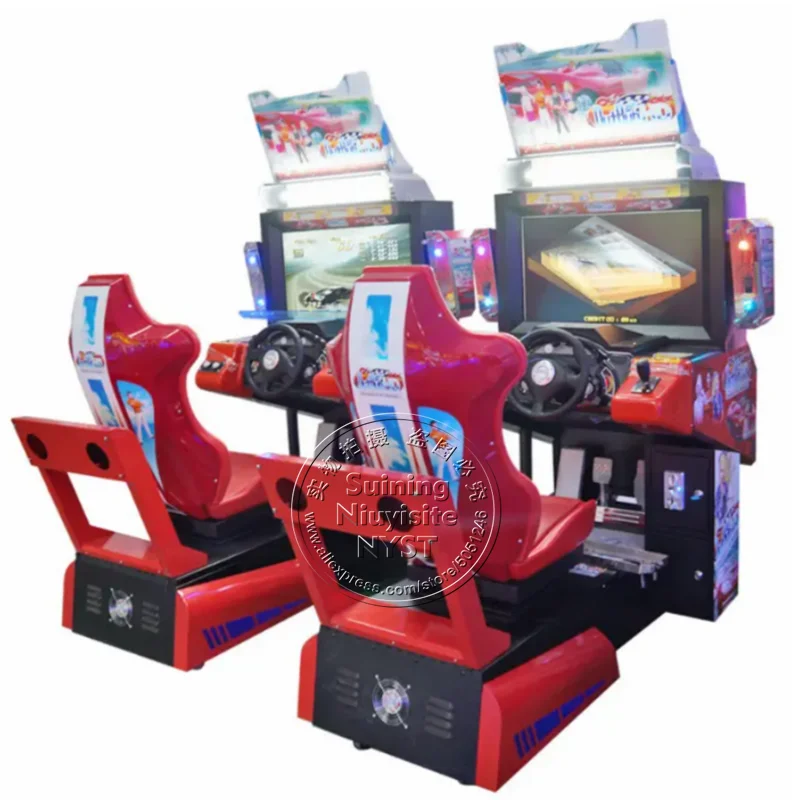 32 Inch Screen Outrun Game Center Coin Operated Amusement Park Simulator Arcade Steering Wheel Drive Car Racing Game Machine