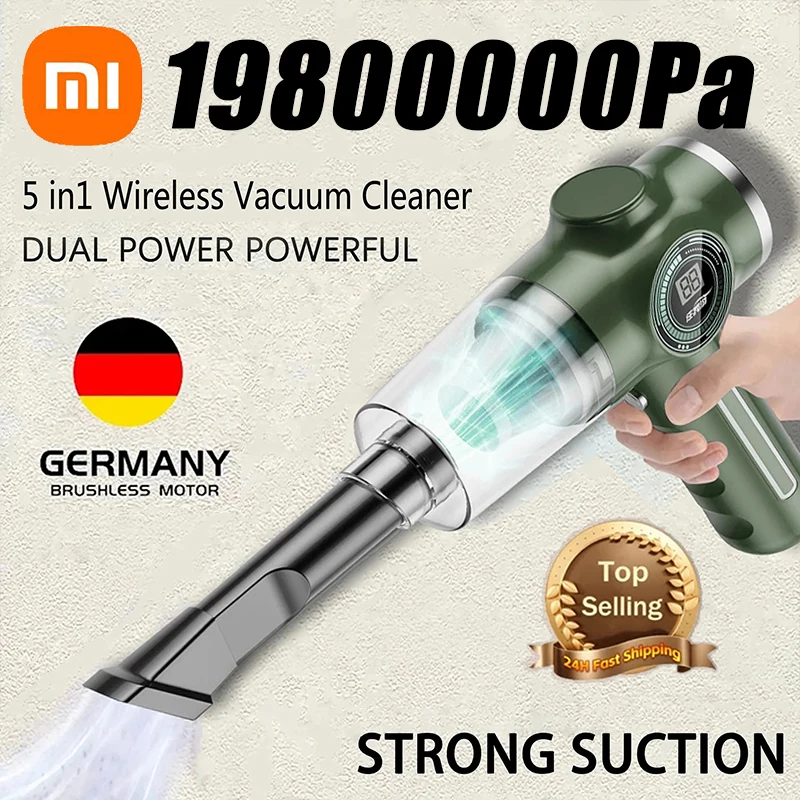 Xiaomi-aspiradora inalámbrica 5 en 1 para automóvil, Robot aspirador portátil para electrodomésticos, 19800000Pa, Original