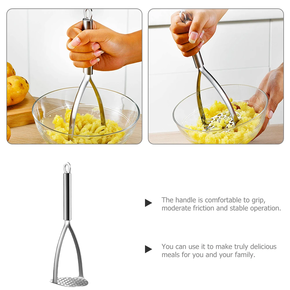 

Potato Masher Presser Kitchen Tool Stainless Steel Mashers Veggie Tools Garlic Press Avocado Crusher Food Mud