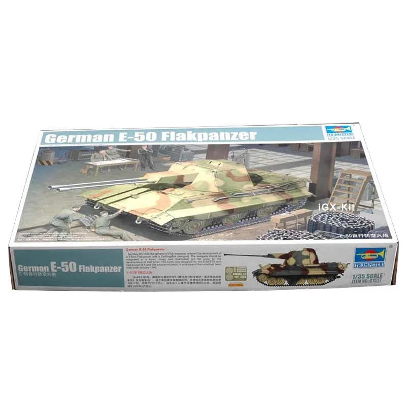 

Trumpeter 01537 1/35 немецкий E50 E-50 Flak Танк Panzer Военная детская игрушка подарок пластиковая сборка набор моделирования