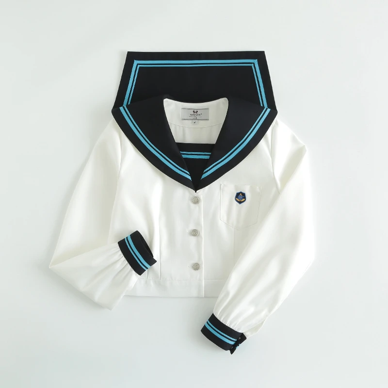 Uniforme da marinaio privato a maniche lunghe Kitazawa alla moda e confortevole, uniforme JK, uniformi scolastiche in stile college giapponese