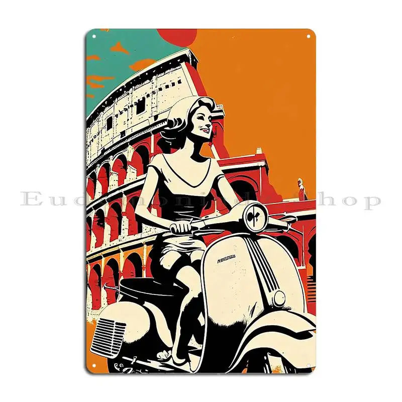 La Dolce Vita Metal Signs Club Party Personalized Wall Mural Garage Tin Sign Poster