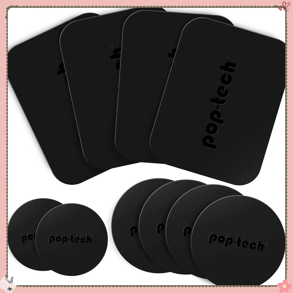 

Replacement Magnet Sheets 10 Pack, Universal Strong Adhesive Sticker for Magnetic Car Phone Holder, Easy Installation