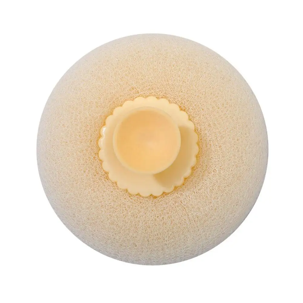 Natural Loofah Bath com Sucção Ball, 3D Body Scrub, Cup Massage Ball, SPA Bathroom Accessories, Japão L8W4, 1Pc