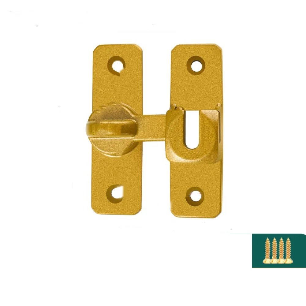 

90 /180 Degree Sliding Door Catch Anti-theft Safety Door Bolt Aluminum Alloy Sturdy Door Buckle Door Toggle Hardware