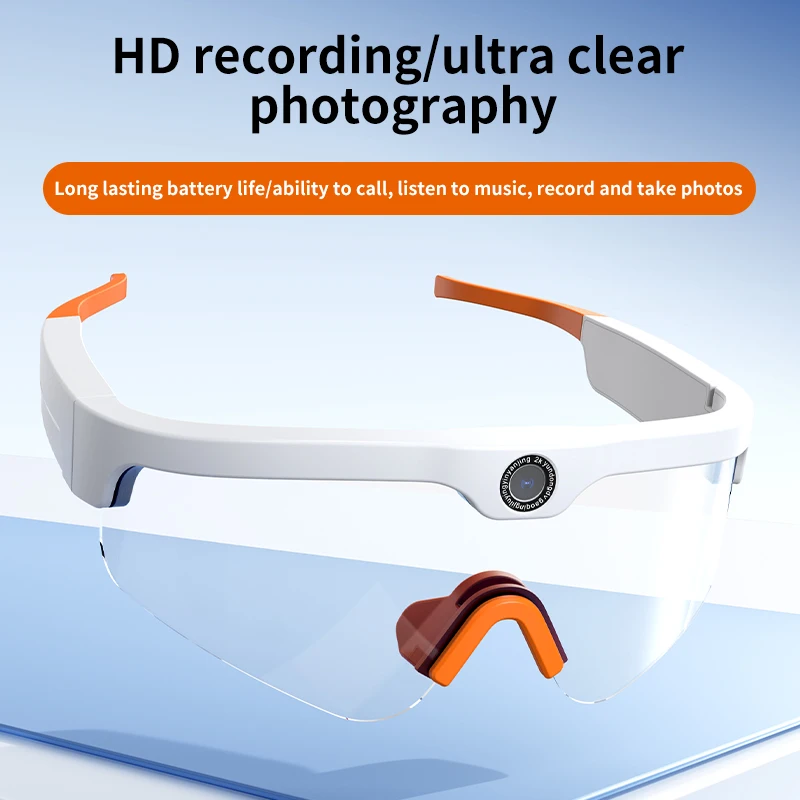 4K smart sports bluetooth glasses, stylish high-definition sunglasses, listen to music and talk on the bike