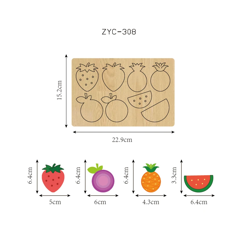 

ZYC308 fruit Wooden Cutting Knife Die, Used with the Machine