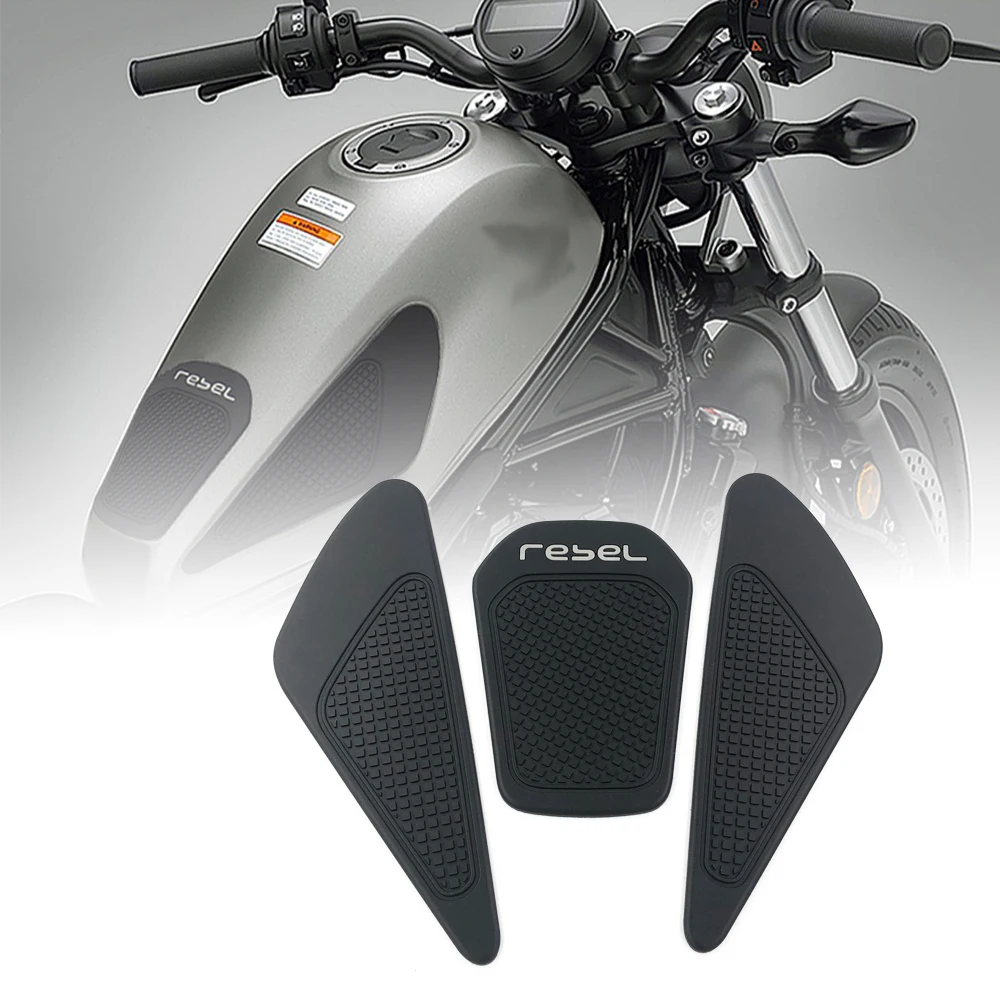 

For HONDA Rebel 250 300 CMX rebel 500 Non-slip Side Fuel Tank Stickers Waterproof Pad Rubber Sticker