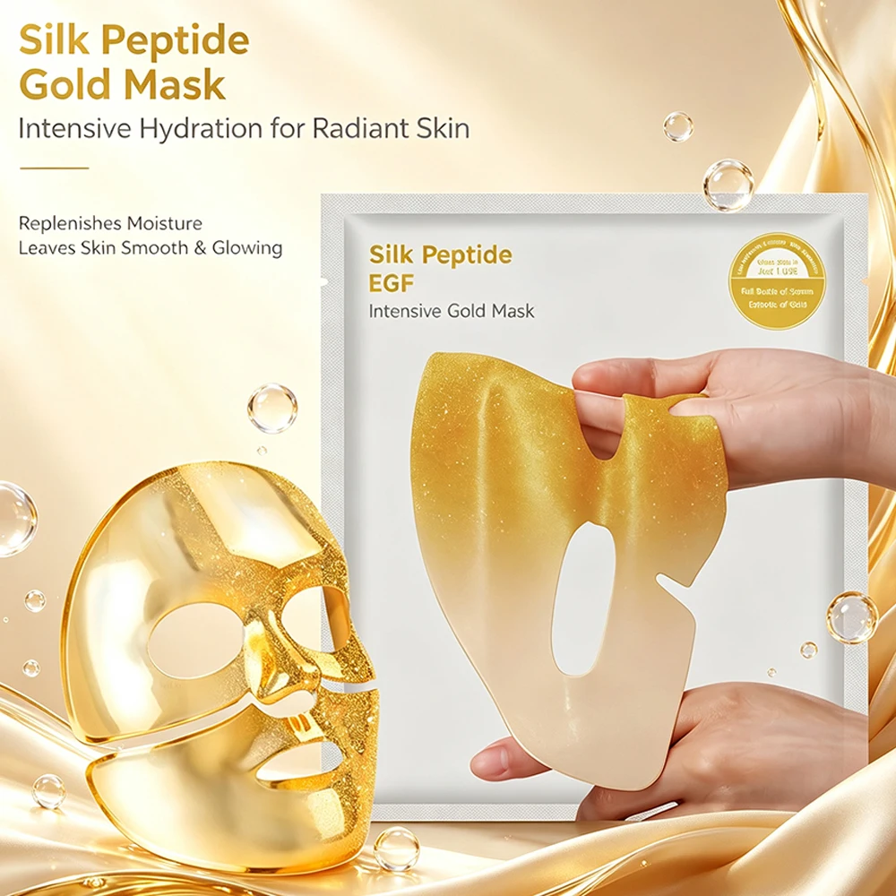 Golden Glow Face Mask Daily Moisturizing Nourishing Smooth Silky Soft Skin Hydrating Sheet Mask