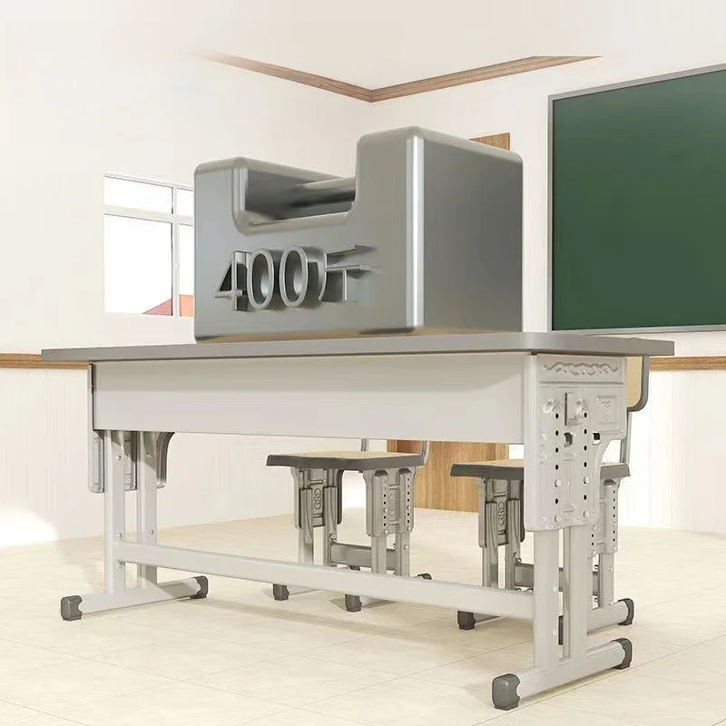 

Junior high school, primary school, school classroom, double desks and chairs set, children's learning hosting