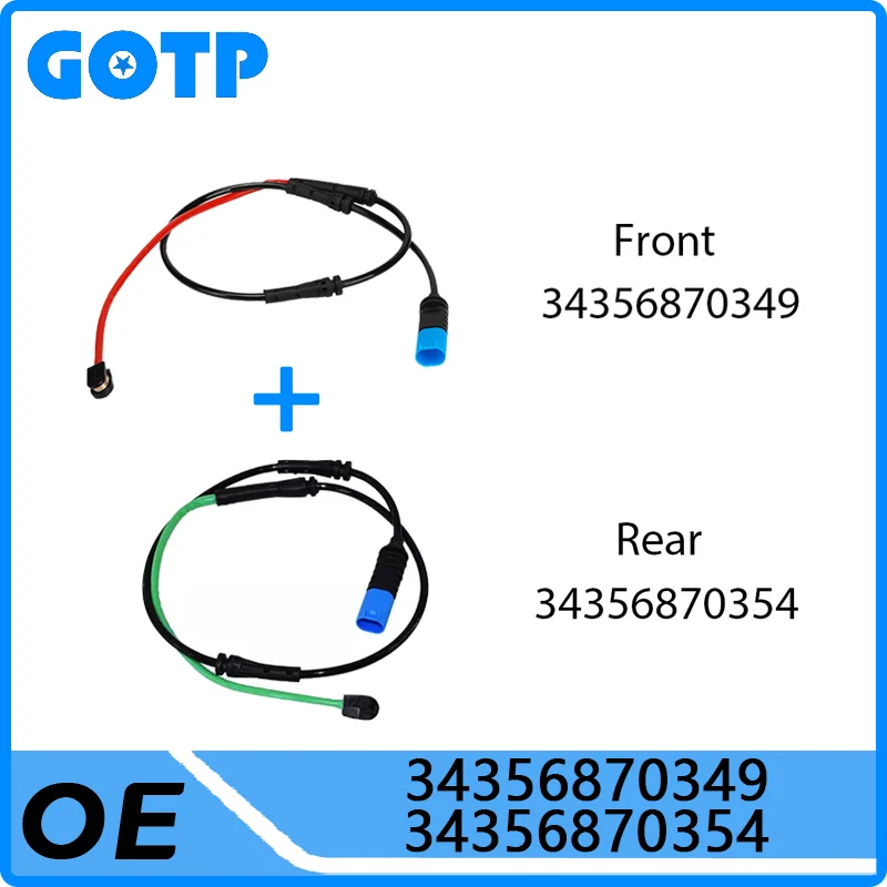 

GOTP Front Rear Axle Brake Pad Wear Sensor #34356870349 34356870354 For BMW M3 M4 G20 G28 G26 G23 G22 G80 G83 320i 325i 330i