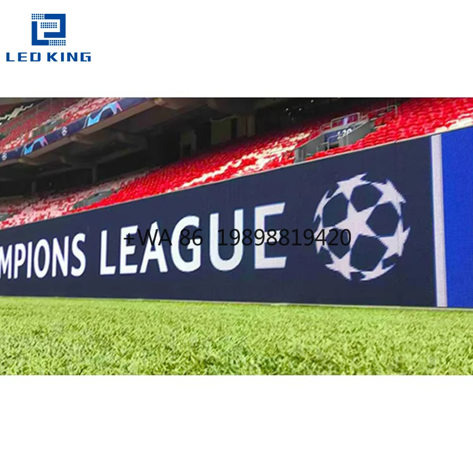 تخصيص في الهواء الطلق P8 محيط ملعب شاشة Led Pantallas لوحة فيديو الإعلان راية لافتات رقمية وشاشة Dis