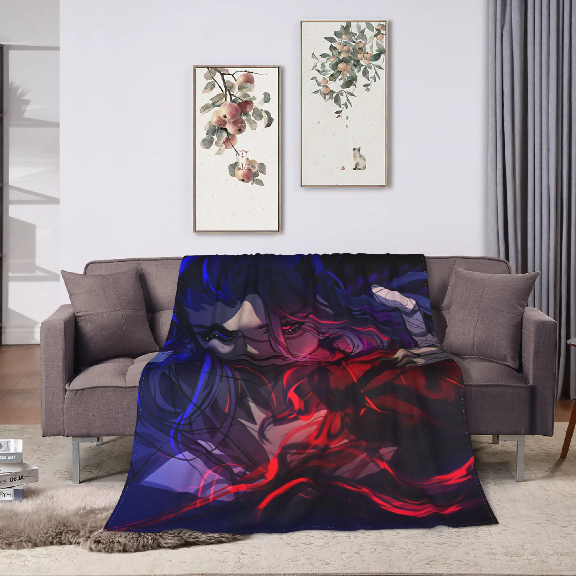 Valorant Anime Gaming Blanket  Soft Funny Plush Throw Blanket For Girls Boys Bedroom Flannel Bedspread Bed Cover
