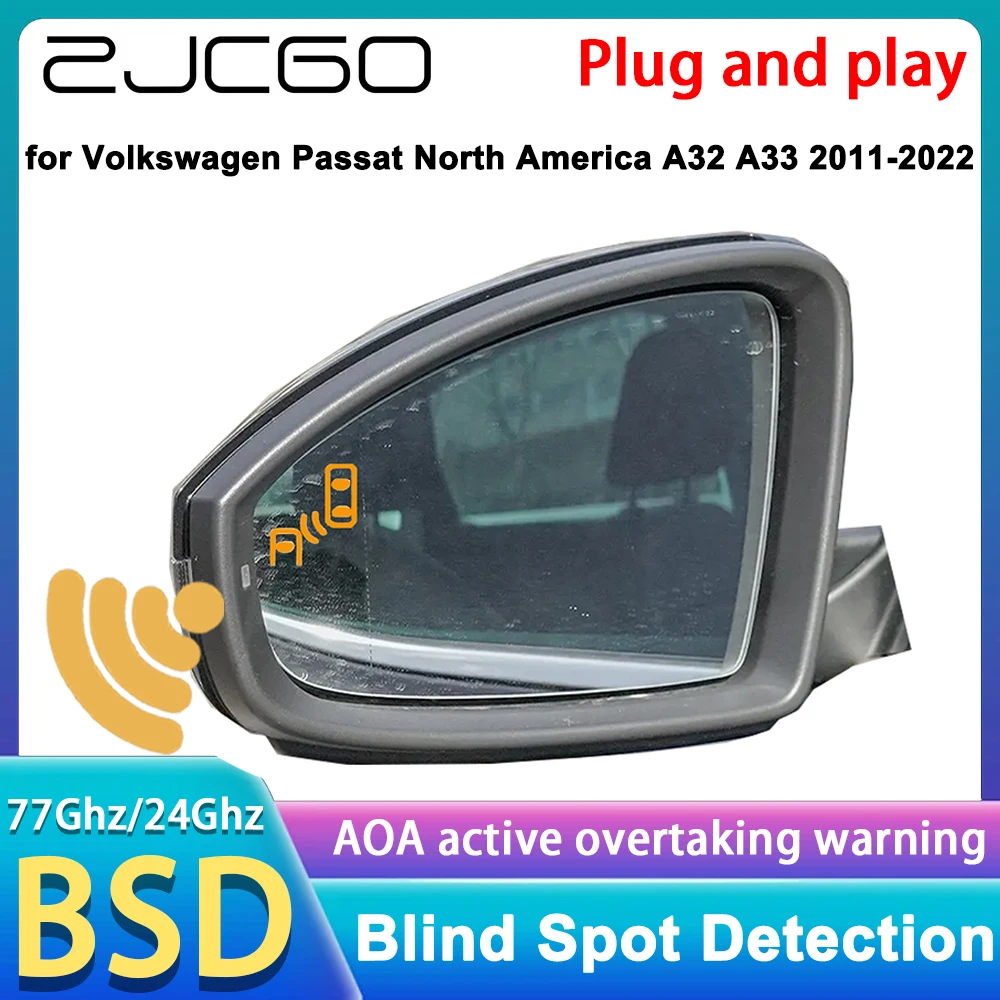 for Volkswagen VW Passat North America A32 A33 2011-2022 Side Assist Blind Spot Monitor Detection BSM BSD System Radar Detector
