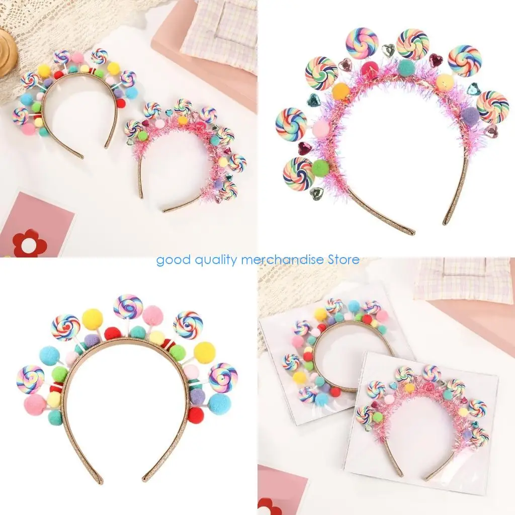 

Y5JD Sparkling Acrylic Crystal Girls Headpiece Fun Decoration Decorations Soft Edges Party Hair Accessories