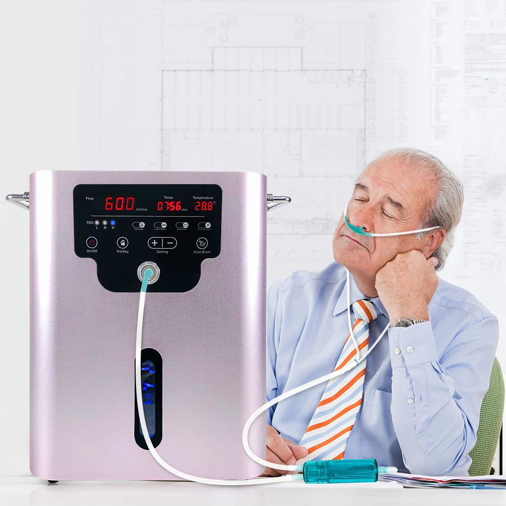 Wholesale 600ml 900ml 1500ml Hydrogen Inhaler Machine Breathing Machine Oxyhydrogen Machine For Home And Hospital