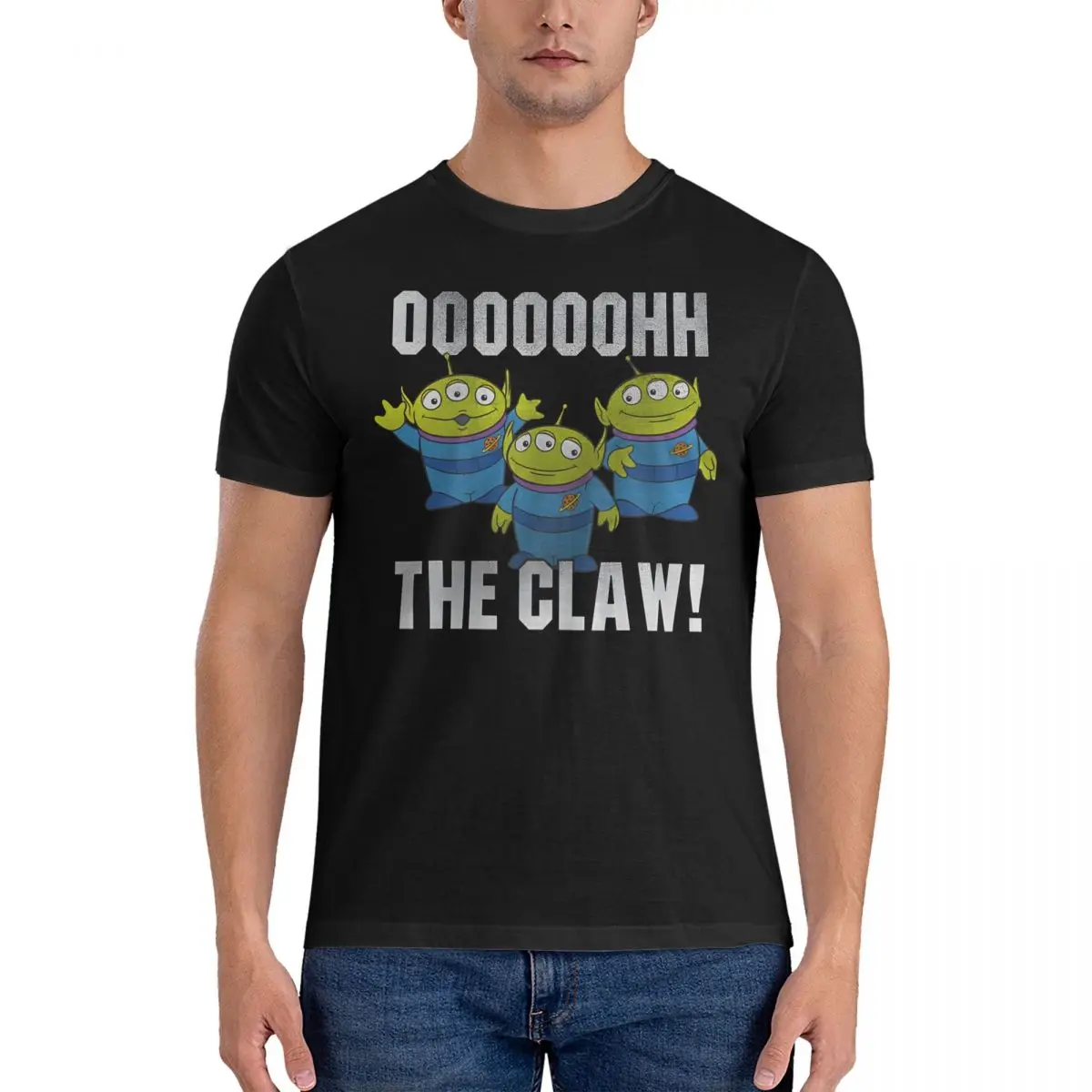 Men's T-Shirt The Claw Hipster Cotton Tee Shirt Short Sleeve Disney Toy Story T Shirts O Neck Clothes Summer