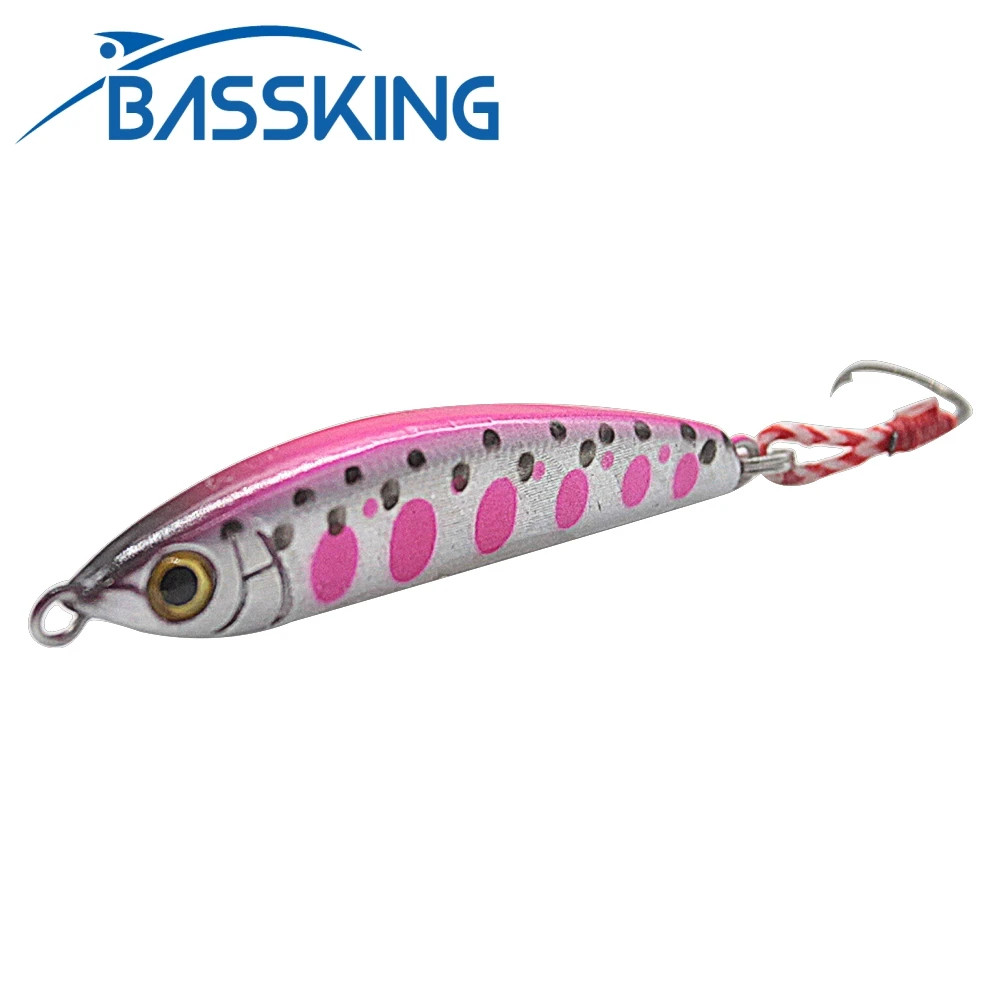 

BASSKING Mini Sinking Pencil Fishing Lure Wobbler Single Hook Crankbait Hard Bait Artificial for Jigging Fishing 4cm 3G