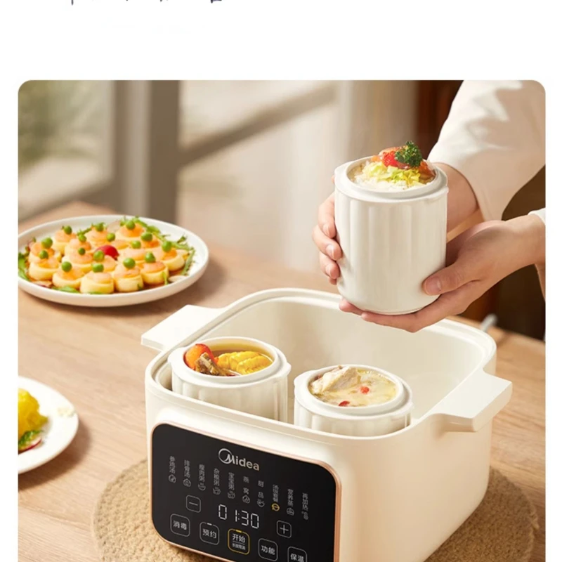 Electric Stewpot Stewing out of Water Ceramic Large Capacity Multi-Function Soup Bird's Nest Porridge Cooking Slow Cooker