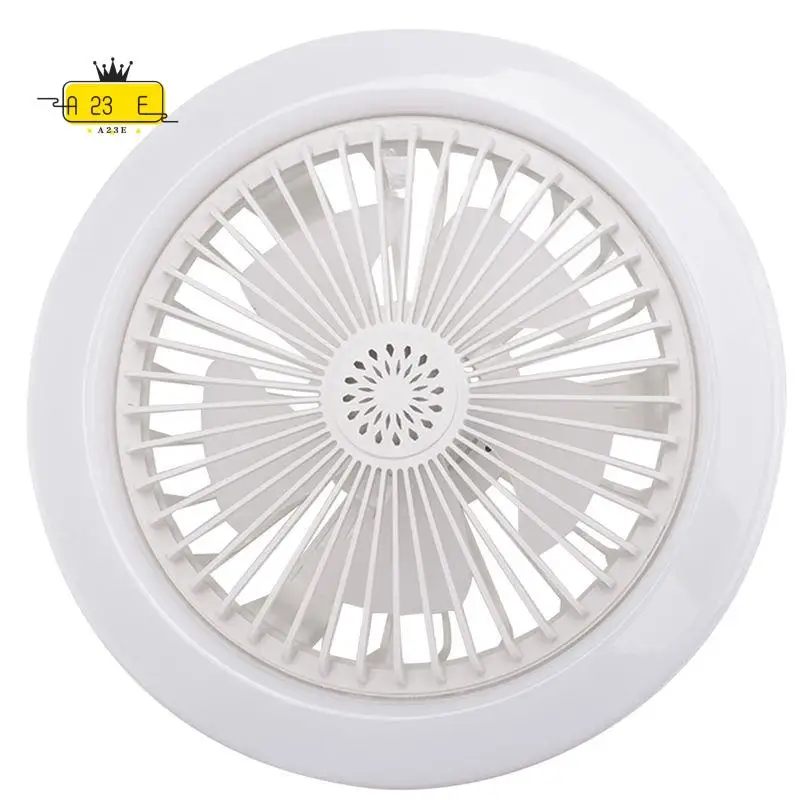 A23E-E27 Ceiling Fan With Lights,Enclosed Low Fan Light, Electric Fan Gimbal Lamp Holder