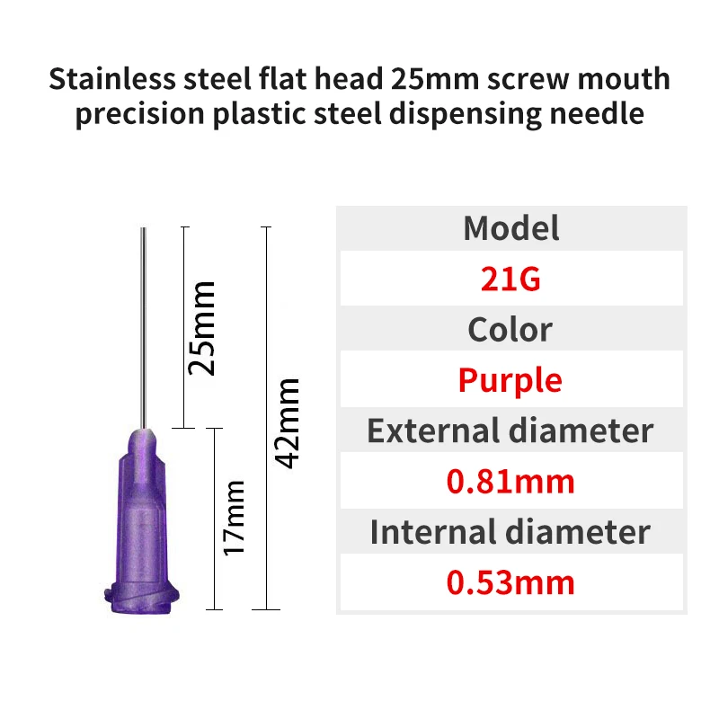 10G-30G 25 mm Dosiernadel 1 Zoll Edelstahl-Dosiernadel Spiralmund-Klebernadel zum Befüllen von E-Flüssigkeiten und Kleber