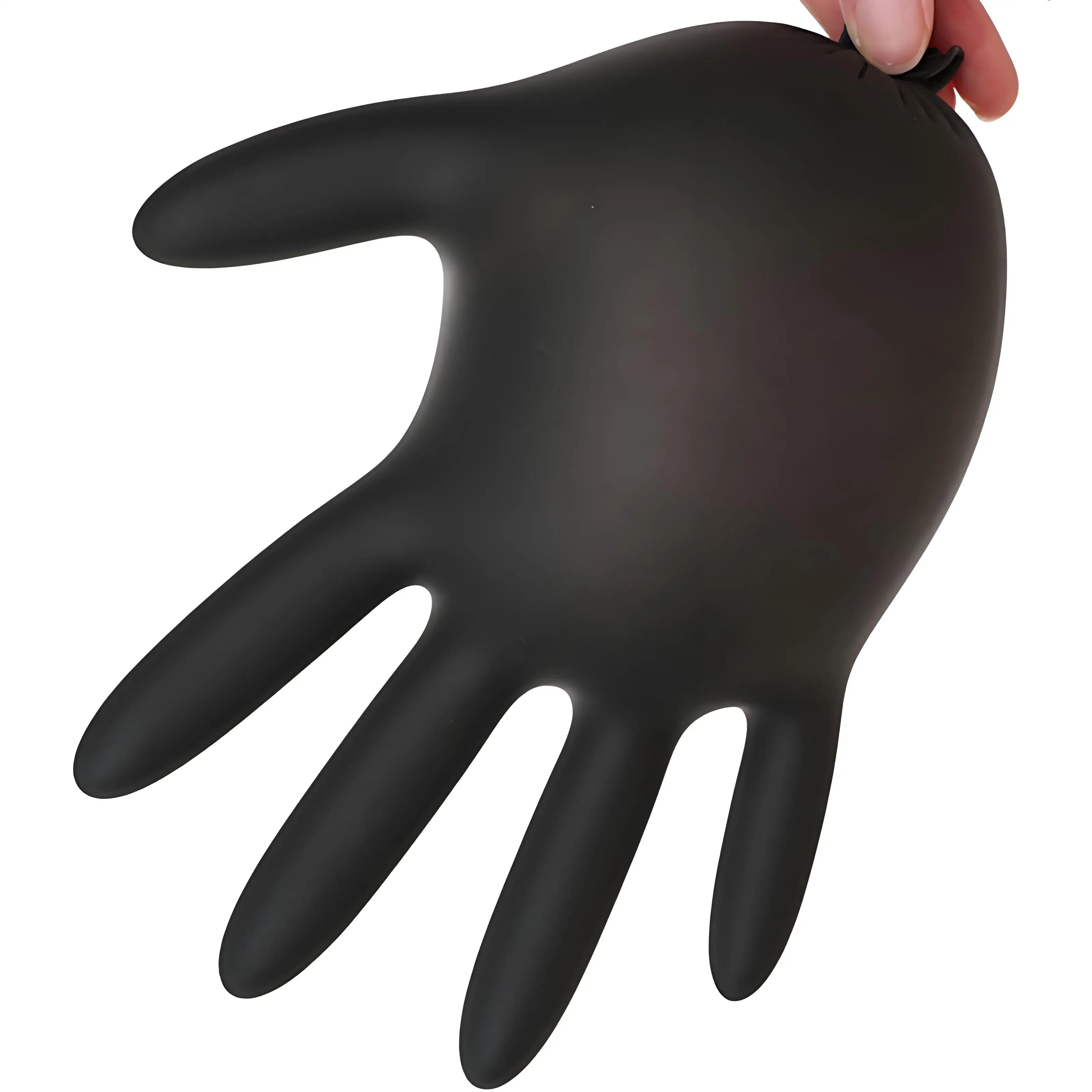 قفازات نتريل سوداء للاستعمال المنزلي لمرة واحدة ، قفازات من كلوريد البولي فينيل خالية من اللاتكس ، مقاومة للساكنة ، البستنة ، العناية بالحيوانات الأليفة ، أعمال الوشم ، مقاومة للزيت ، عبوة