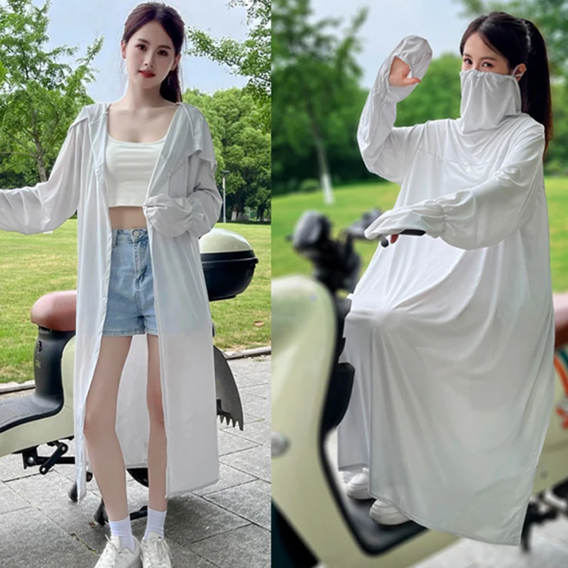 

Солнцезащитная куртка для кемпинга и пешего туризма, мужская и женская летняя анти-УФ-защита для езды на велосипеде, длинная солнцезащитная одежда, пляжная морская спортивная одежда