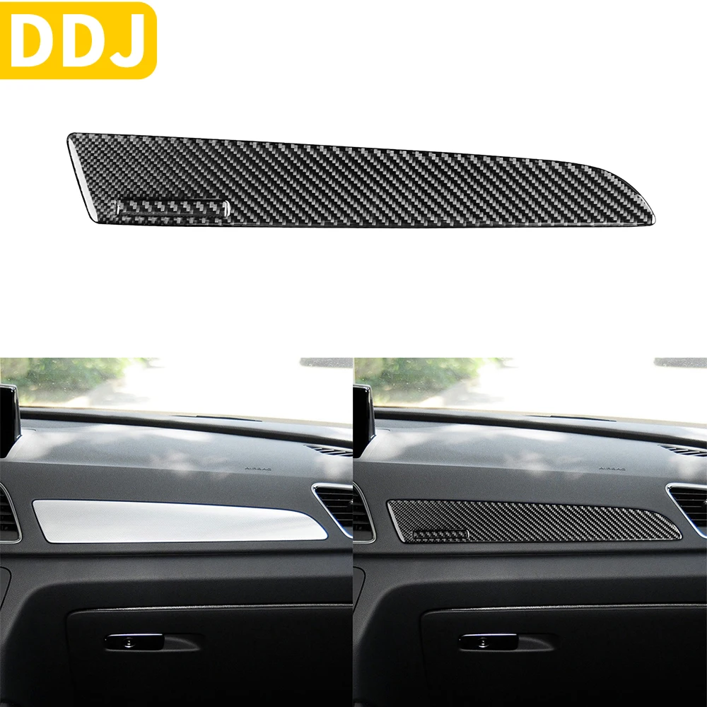 

Carbon Fiber Interior Auto Passenger Side Dashboard Trim Sticker For Audi Q3 2015-2018 Modification Decoration Accessories