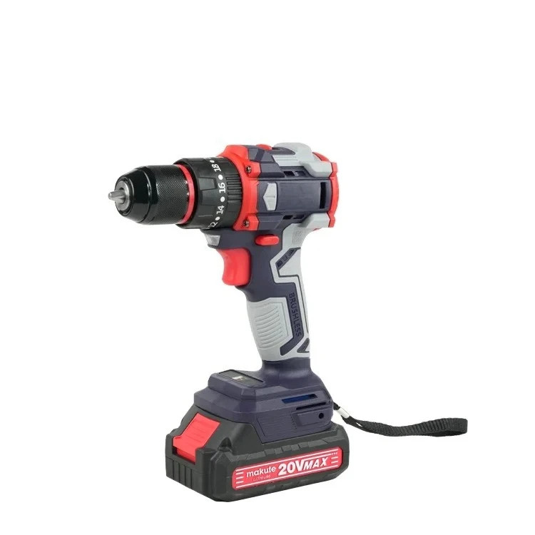 

Makute 10mm Cordless Brushless 40 N.m Hammer Drill 3 Function Impact Drill CID121-10-2BL