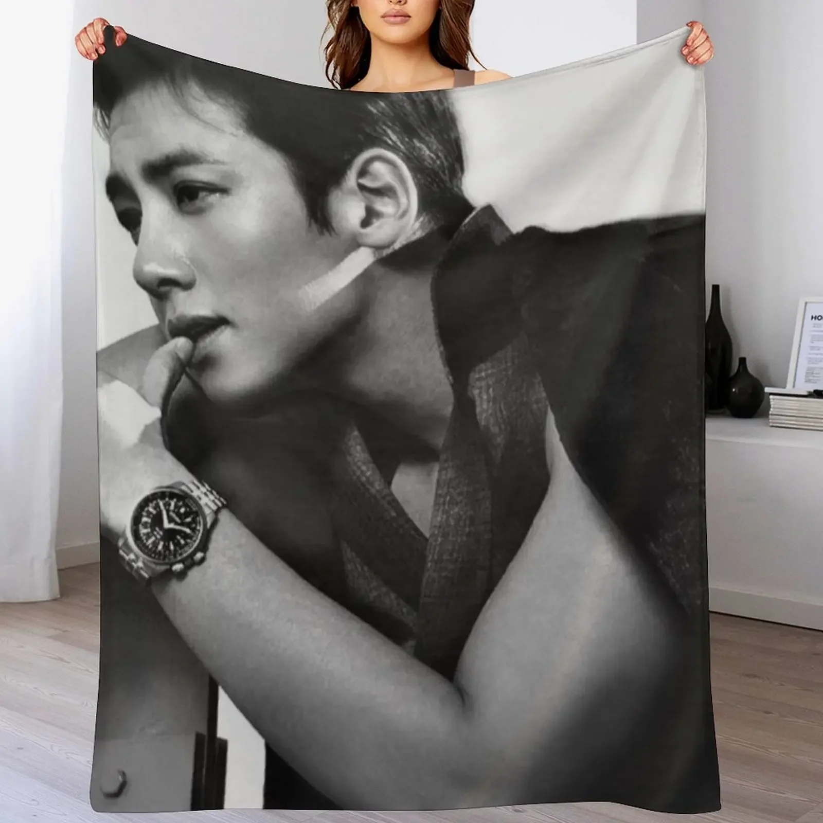 

Ji Chang wook -  Throw Blanket Sleeping Bag Flannels Flannel blankets and throws Blankets