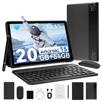 Tabletas URAO de 10 Pulgadas con Sistema Operativo Android 15, Certificación GMS, 1.8GHz, 20GB de RAM, 64GB de ROM, Expandible a 1TB, Pantalla Táctil HD IPS, Cámara Dual, PC PAD