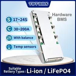 TDT BMS 17S 60V 20S 24S 72V lifepo4 battery pack port with balancing equalizer