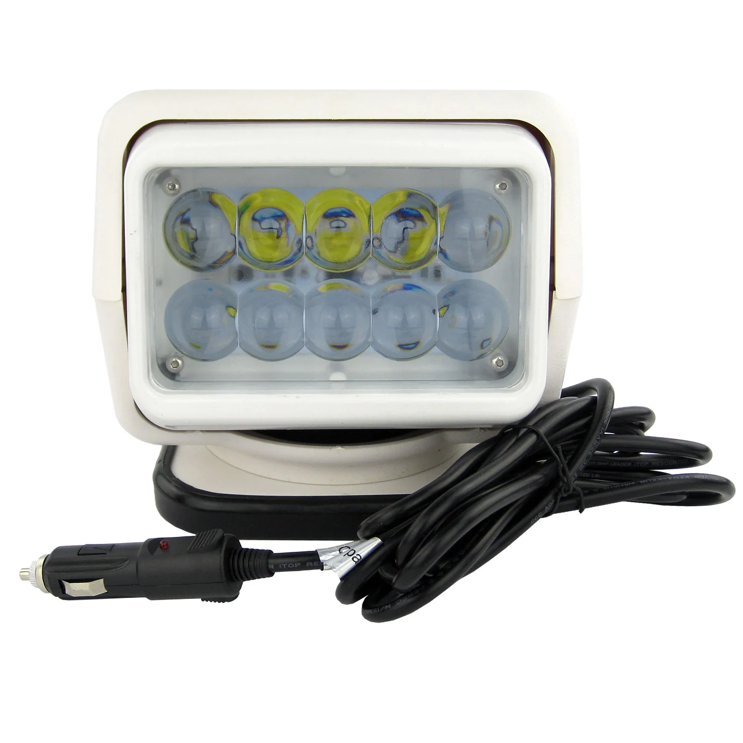 Faretto LED 12V/24V 50W con telecomando wireless per barca, camion, auto, faro marino