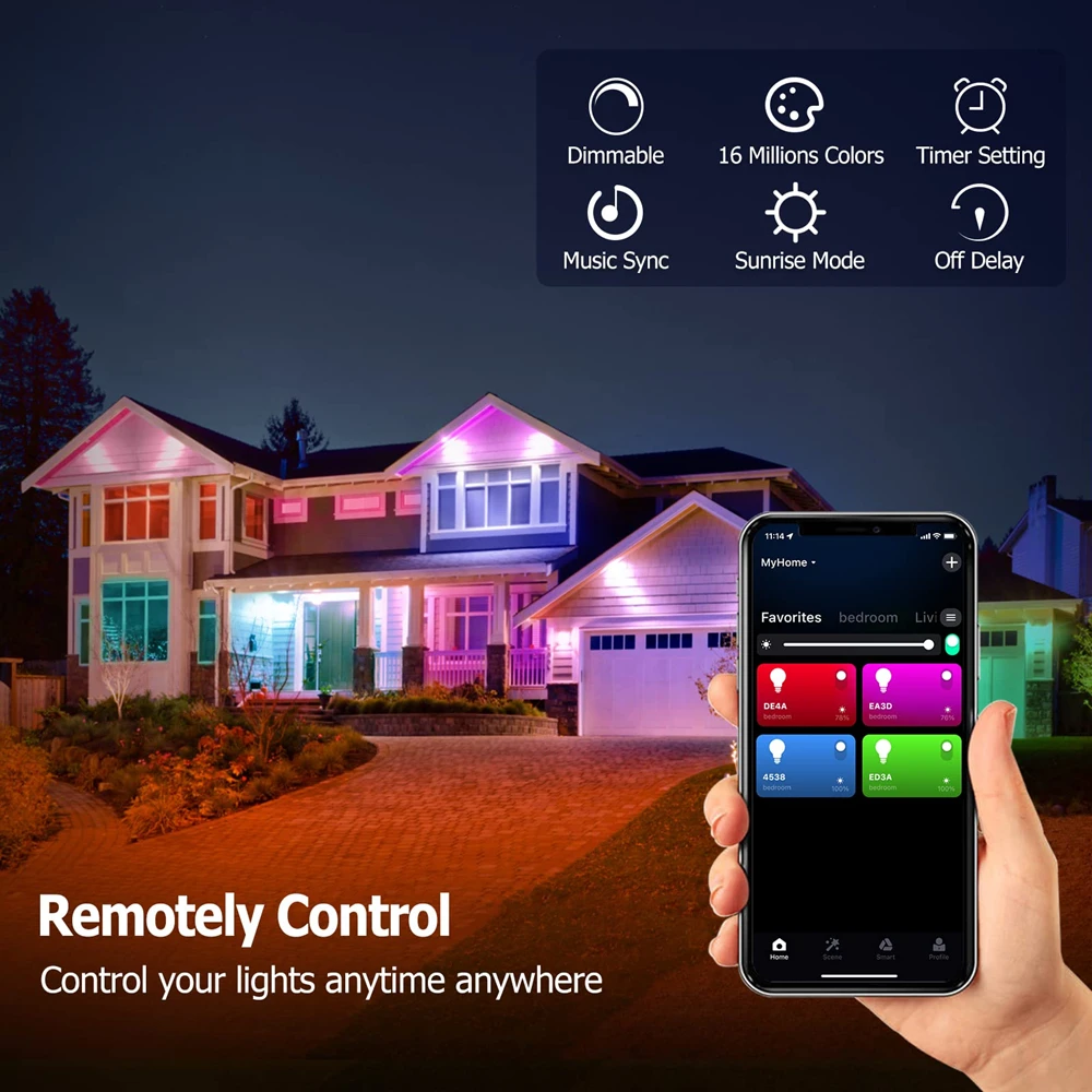 Led smart lamp tuya smart life app control rgbcw 15w AC85-265V kleur veranderlijke timing home lighting dimbare bluetooth 4.0 e27
