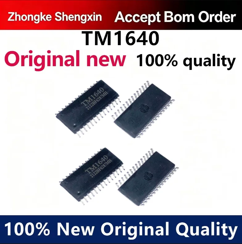 (5pcs-10pcs)Brand new original genuine TM1640 SOP-28 SMD LED digital display driver chip IC