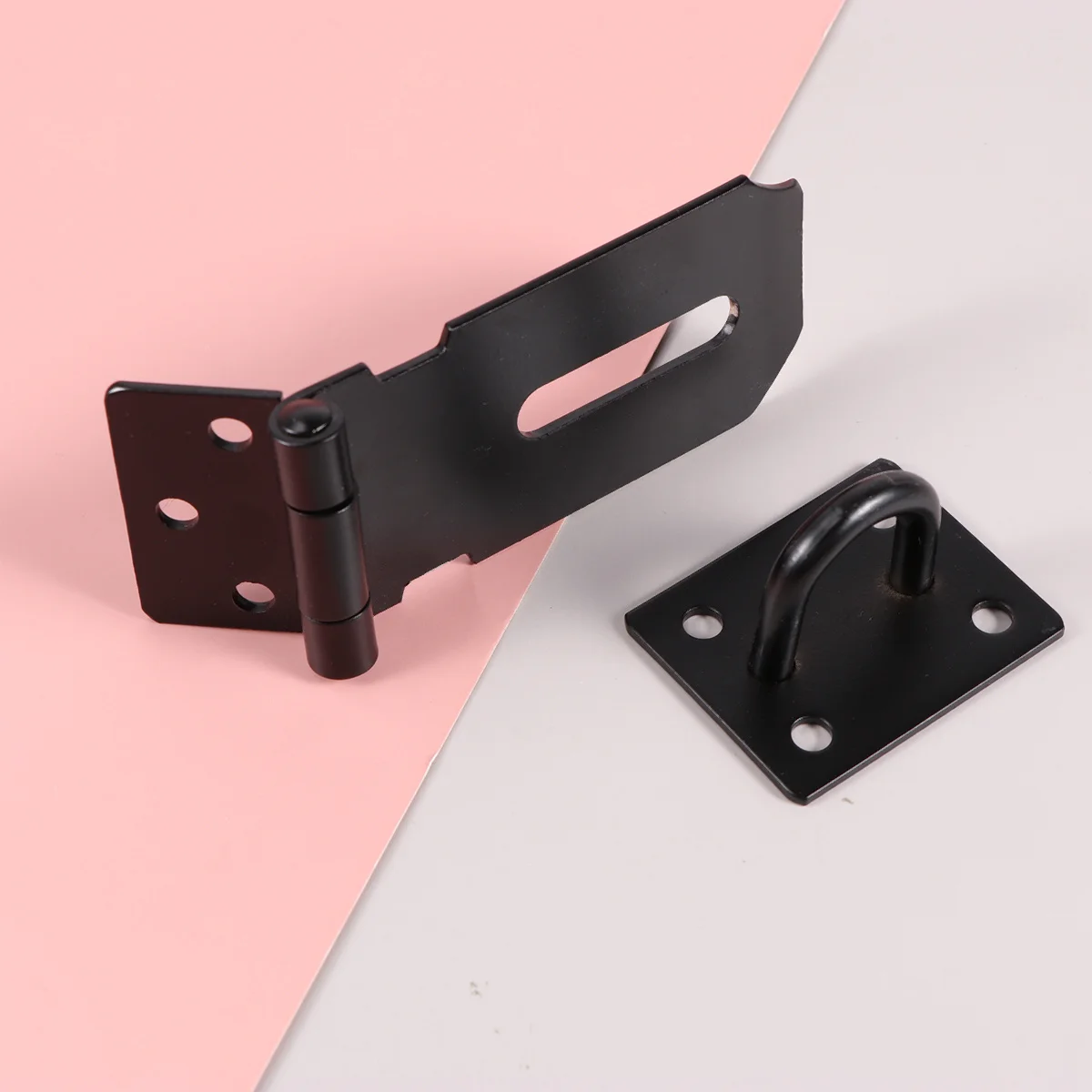 

4Inch Door Latch Anti-Theft Buckle Heavy Duty Security Lock For Home Hotel Rustproof Brushed Finish Safety Door Bolt Hardware