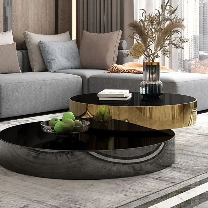 Luxury Nordic Coffee Tables Modern Black Premium Irregular Side Table Aesthetic Minimalist Table Basse De Salon Home Furniture