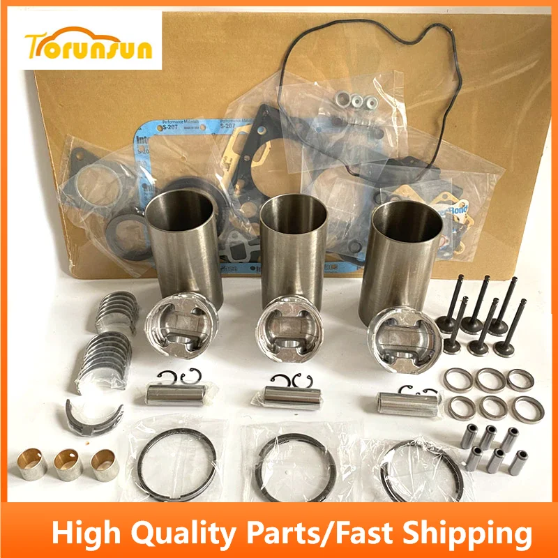 3TNV88 Engine Overhaul Rebuild Kit for Hitachi ZX30U-2 ZX35U-2 ZX27U-3 ZX29U-3