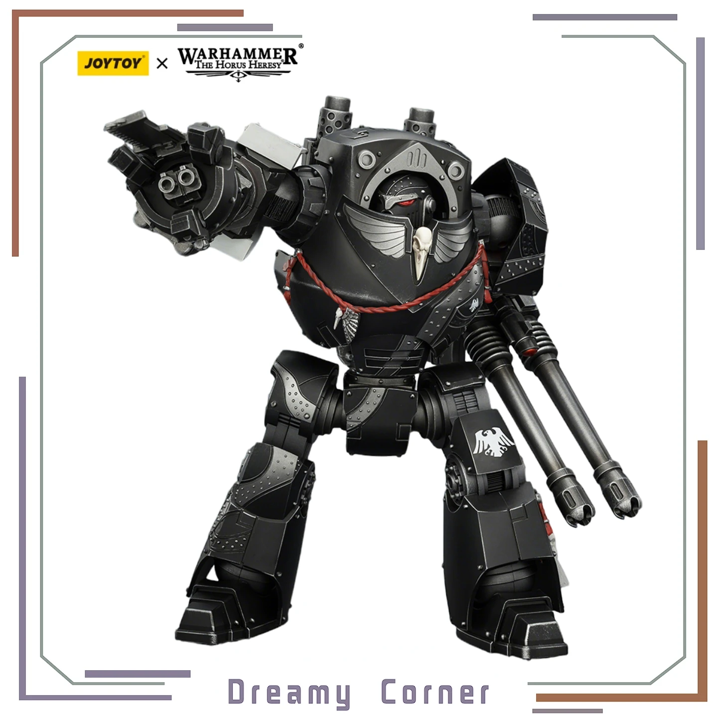 

【Pre-sale】H22.5cm JOYTOY 40K Raven Guard Contemptor Dreadnought with Gravis Autocannon and Chainfist 1/18 Anime Figure toy