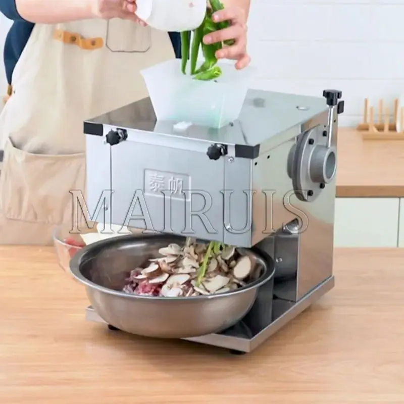 

Многофункциональная ломтерезка для свежего мяса, Ломтерезка, измельчение кубиков, автоматическая машина для резки мяса и овощей