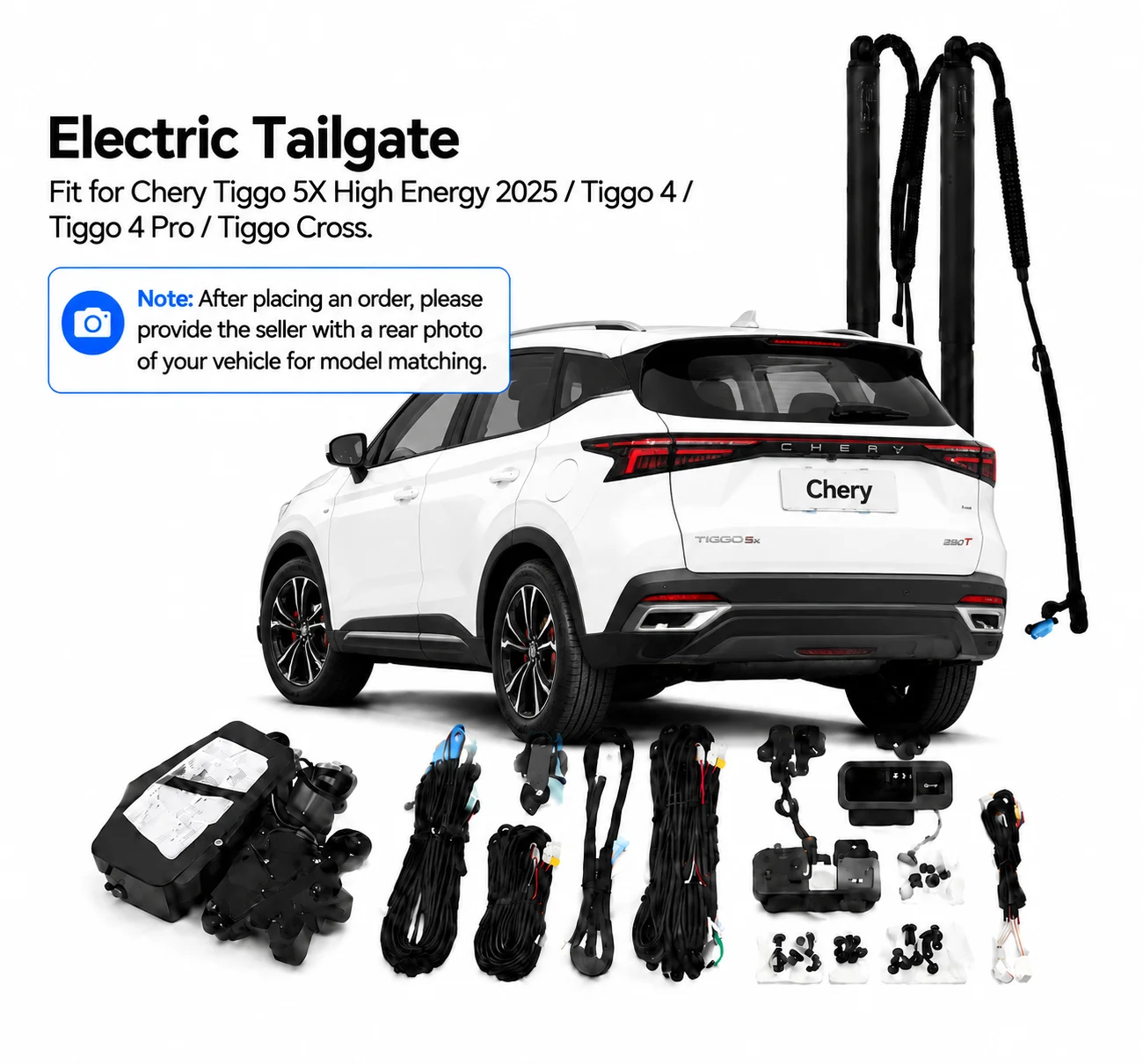 Power Electric Tailgate Kit Retrofit Lift Kit For Chery Tiggo 5X High Energy 2025 / Tiggo 4 / Tiggo 4 Pro / Tiggo Cross Auto
