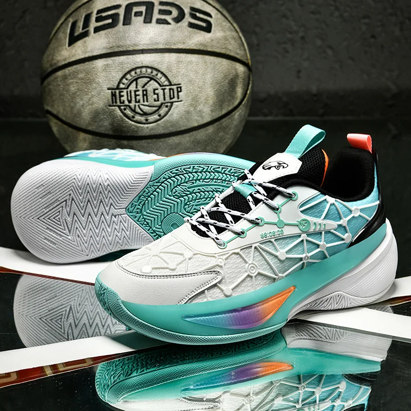 

Men's and Women's Large-size Multi-color Basketball Shoes Lightweight Sports Shoes Comfortable and Wear-resistant Running Shoes
