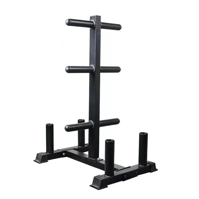 

Gym Equipment Weight Lifting Barbell Weight Plate with Barbell Bar Holders Stand Tree Rack