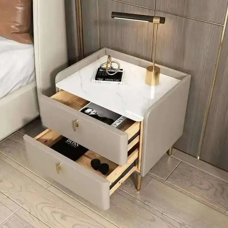 Table de chevet de luxe, armoire de rangement en bois massif, tiroir Simple, meubles économiques pour appartement, organisateur de meubles de chambre à coucher