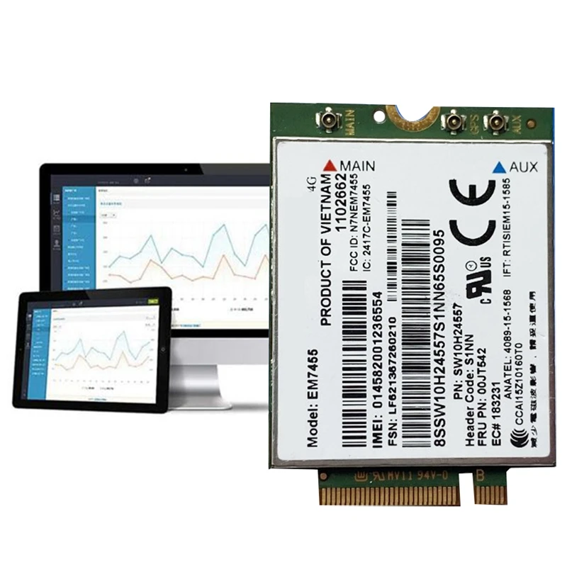 Em7455 LTE 4G Card Gobi6000 FRU 00JT542 01AX756 Parts For Thinkpad T460 T460P L560 Yuga 260 P50 P70 X260