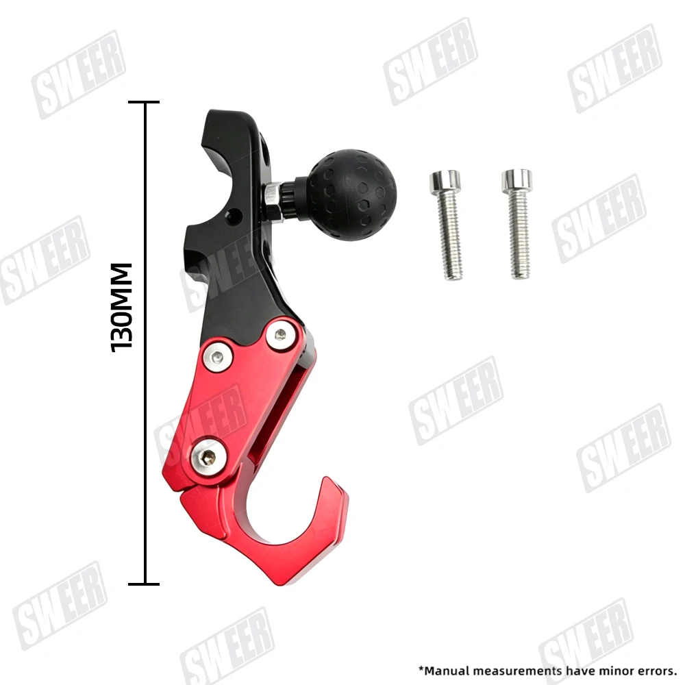 Universal aluminum alloy compatible 22-25 PCX160 motorcycle handlebar hook foldable front storage modification part