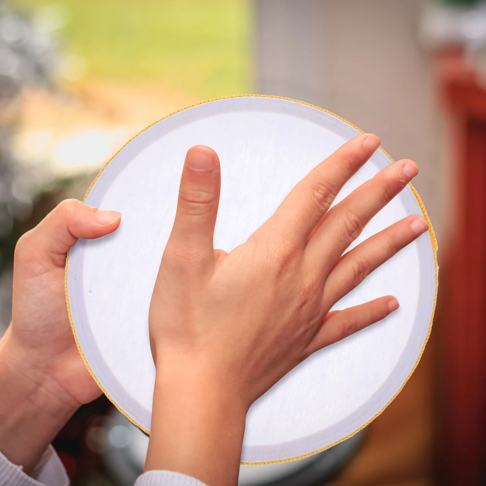 Tamburo a mano Giocattolo Strumento musicale Tamburello per bambini Festa di compleanno Percussioni Tamburo portatile Giocattoli Musica scolastica per bambini